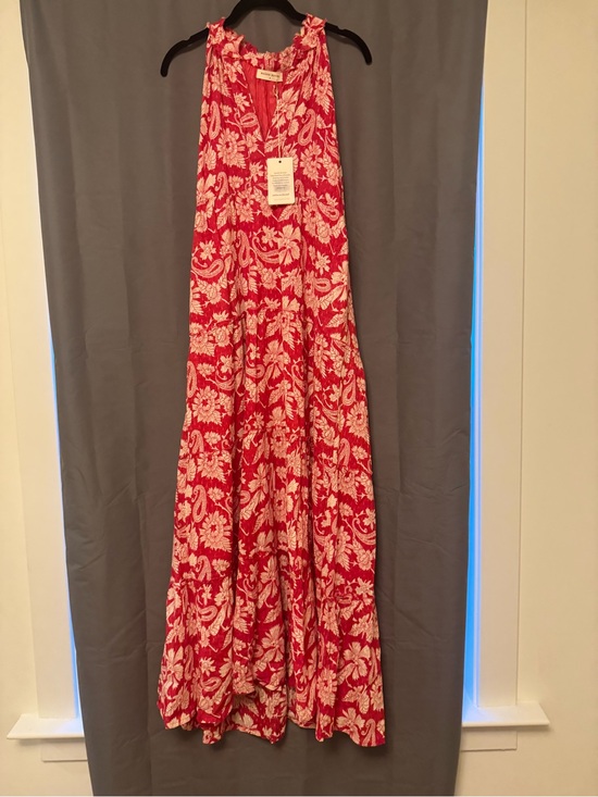 Maison Hotel Dresses & Skirts - Red Floral Halter Maxi Dress - Women